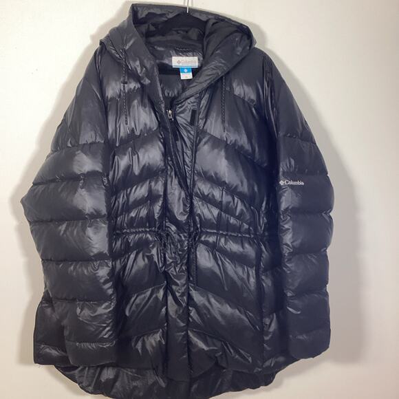 Columbia Icy Heights Down Puffer Jacket Coat Women 3X Gunmetal Black Warm Winter - Picture 3 of 16